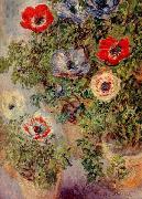 Still Life with Anemones Claude Monet